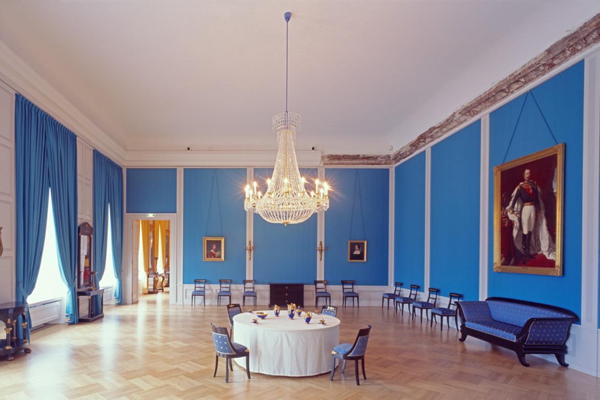 Blauer Salon im Schloss Mannheim