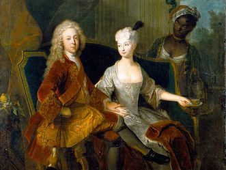Erbprinz Friedrich Ludwig und Henriette Marie, Antoine Pesne um 1716