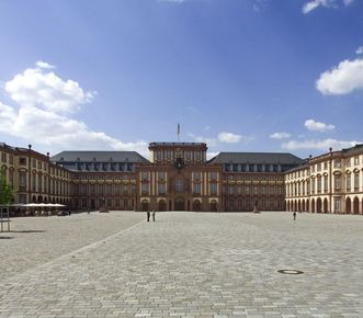 Main courtyard of Mannheim Baroque Palace