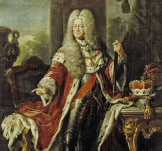 Bildnis Kurfürst Carl Philipp von der Pfalz, Gemälde von Johann Philipp van der Schlichten, 1729, Schloss Mannheim