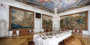 The first antechamber in Mannheim Palace.