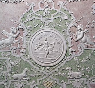 Stucco image of Flora in the Guard Hall of Mannheim Palace, circa 1722