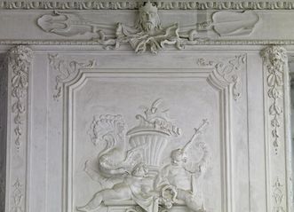 Stucco relief by Paul Egell on the main staircase of Mannheim Palace, 1728