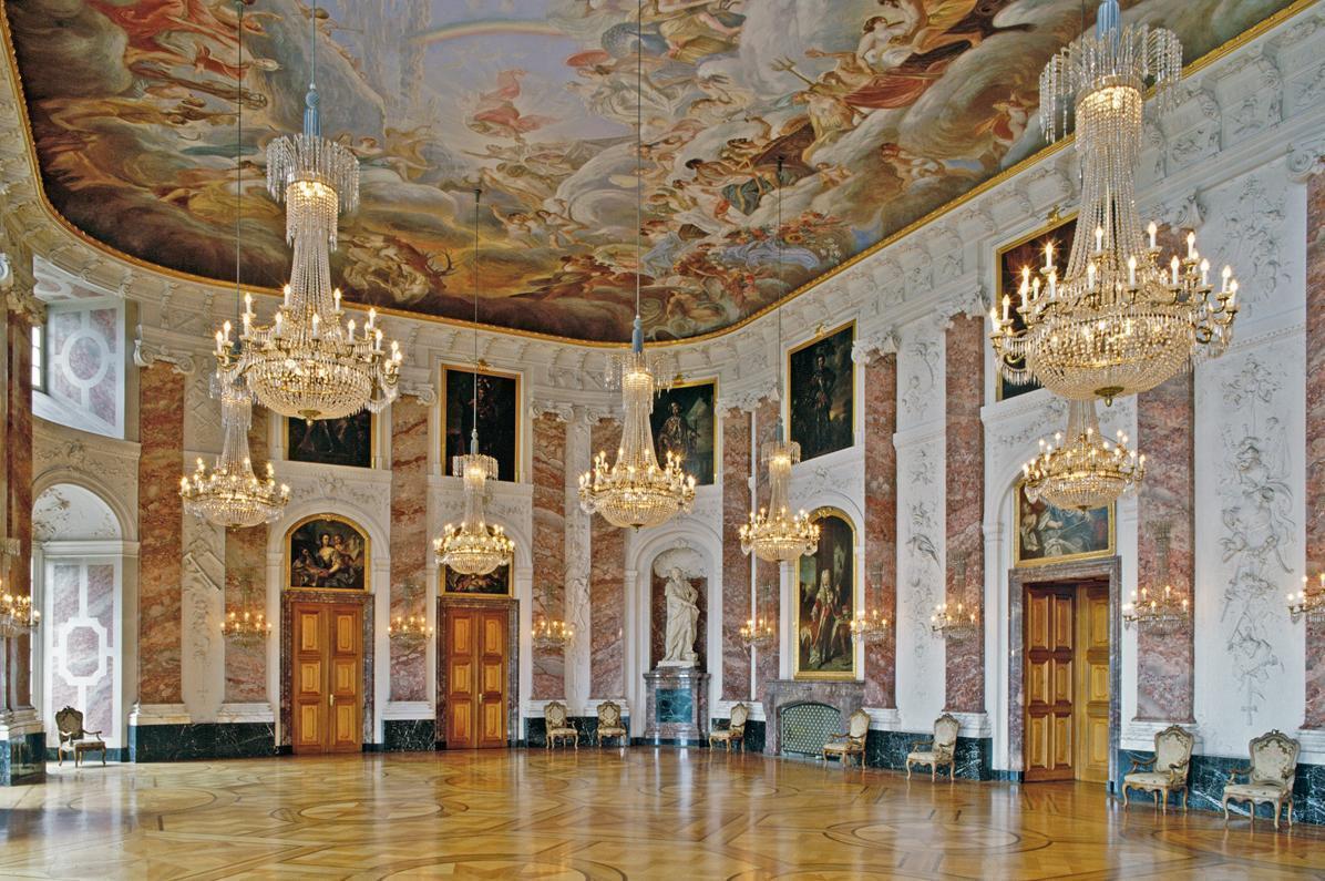 The Knights' Hall in Mannheim Baroque Palace
