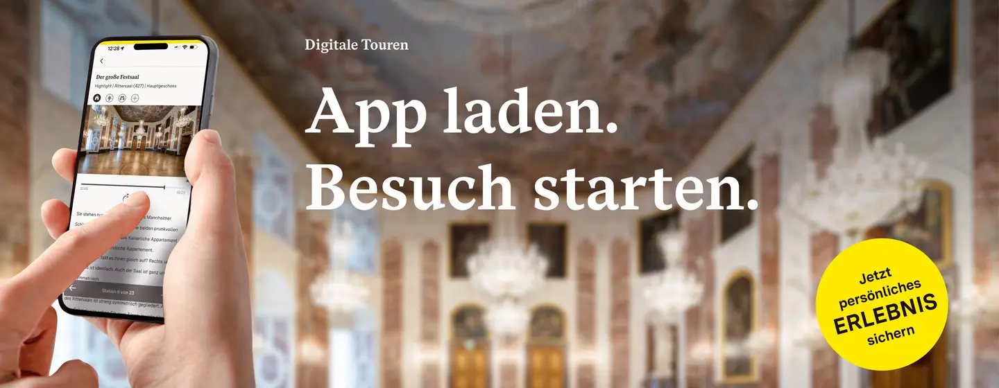 Barockschloss Mannheim, Werbebanner zur App „Monument BW“