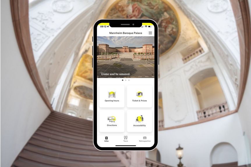 Mannheim Baroque Palace, Monument BW app starting page