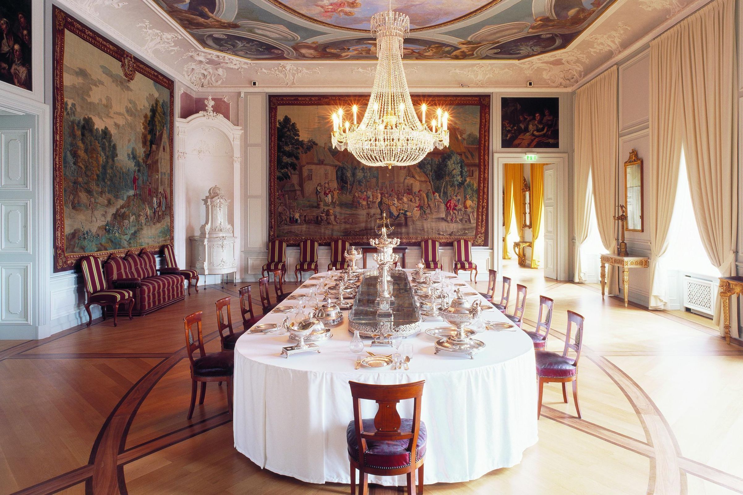 Château Baroque de Mannheim, antichambre d'apparat en argent