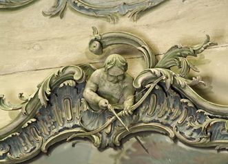 Stucco ornamentation in the Library Cabinet of Mannheim Palace