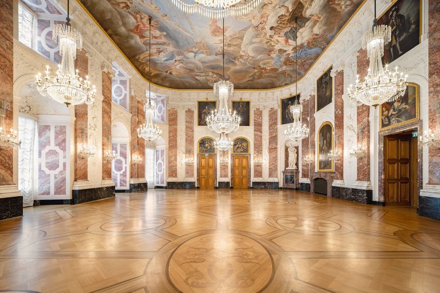 Barockschloss Mannheim, Innen, Rittersaal
