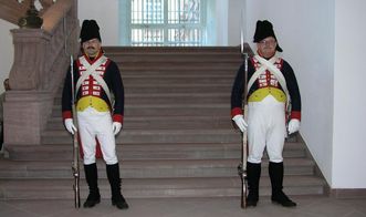 Zeremonieller Empfang im Treppenhaus von Schloss Mannheim