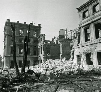 Kriegszerstörungen am Schloss Mannheim