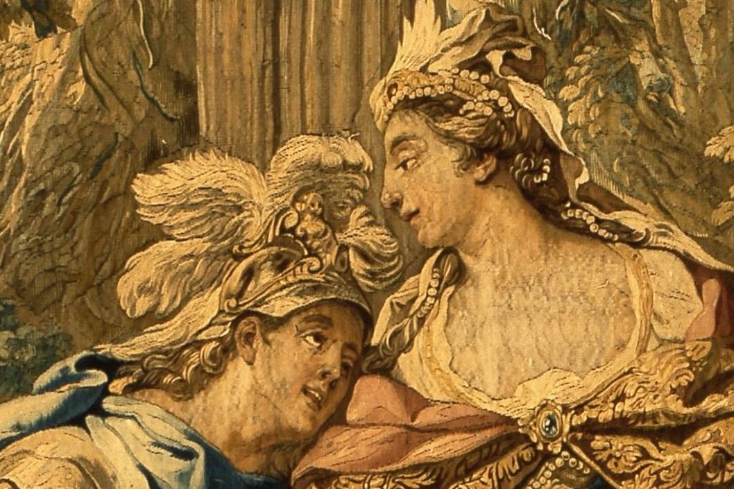 Barockschloss Mannheim, Wandteppich Jasons Treueschwur, Detail