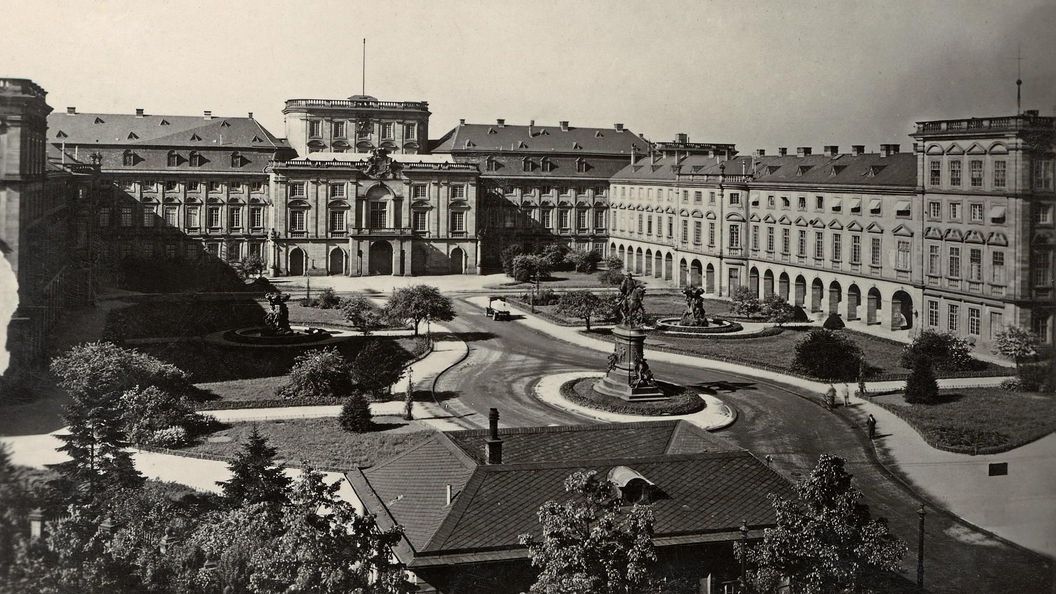 Barockschloss Mannheim, Historische Aussenansicht