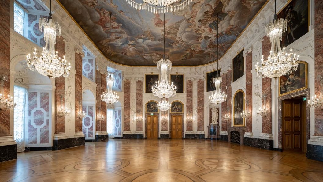 Château Baroque de Mannheim, la salle des chevaliers