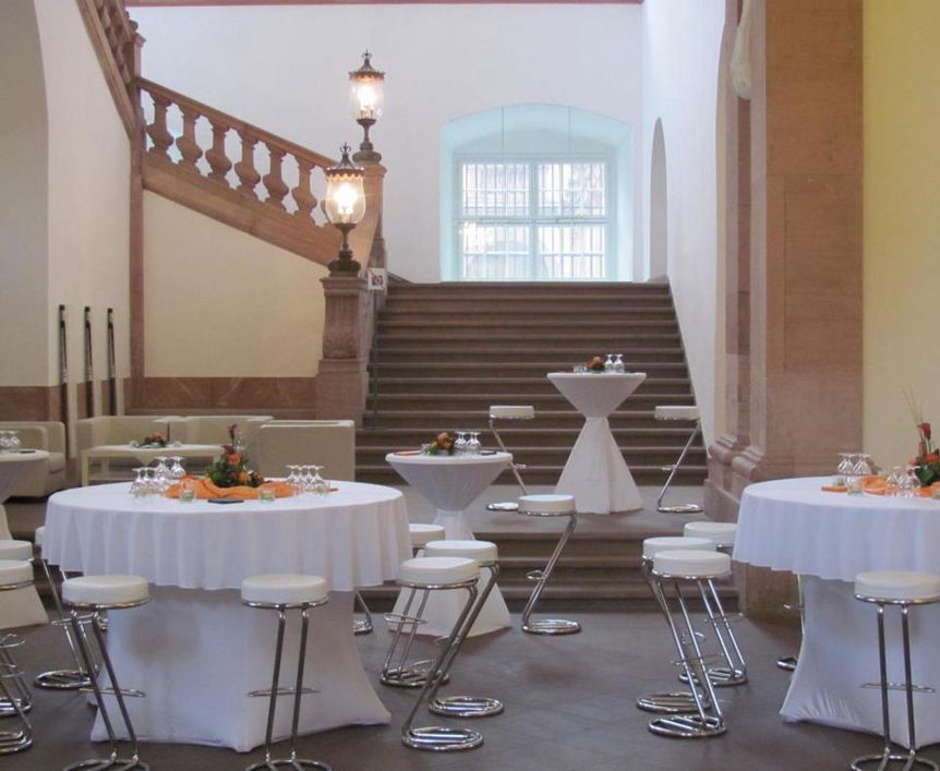 Mannheim Baroque Palace, foyer garden saloon