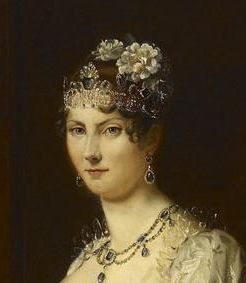 Portrait of Grand Duchess Stéphanie von Baden, first half of the 19th century, replica by Schmitt of François Gérard, likely the court painter of Karlsruhe