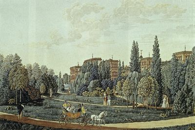 Barockschloss Mannheim, Schlossgarten 1819