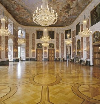 The Knights' Hall in Mannheim Baroque Palace