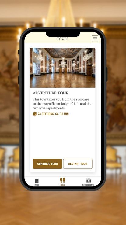 Mannheim Baroque Palace, adventure tour start page