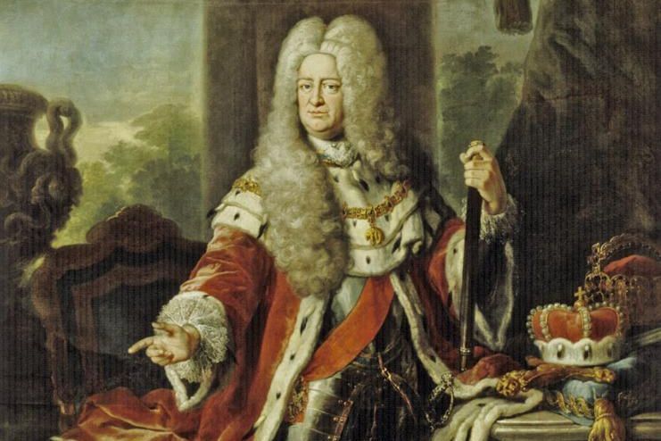 Bildnis Kurfürst Carl Philipp von der Pfalz, Gemälde von Johann Philipp van der Schlichten, 1729, Schloss Mannheim