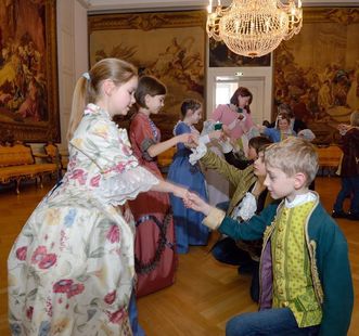 Kinder im Barockschloss Mannheim