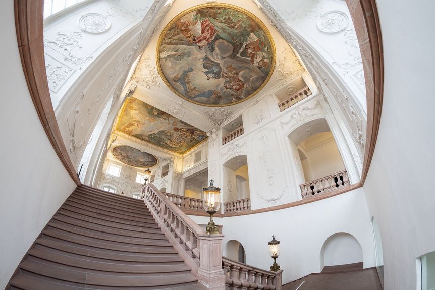 Barockschloss Mannheim, Treppenhaus