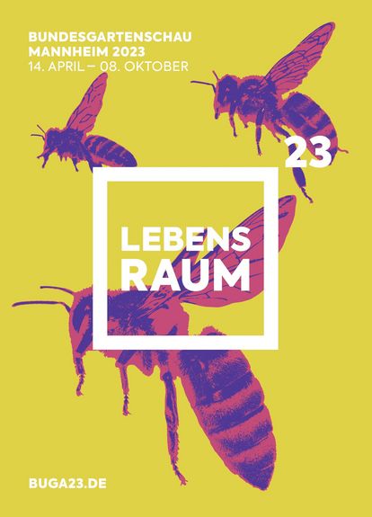 Werbemotive der Bundesgartenschau Mannheim 2023