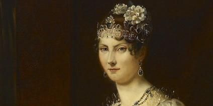 Bildnis Großherzogin Stéphanie von Baden, 1. Hälfte 19. Jahrhundert, Kopie von Schmitt nach Francois Gérard, wohl Karlsruher Hofmaler
