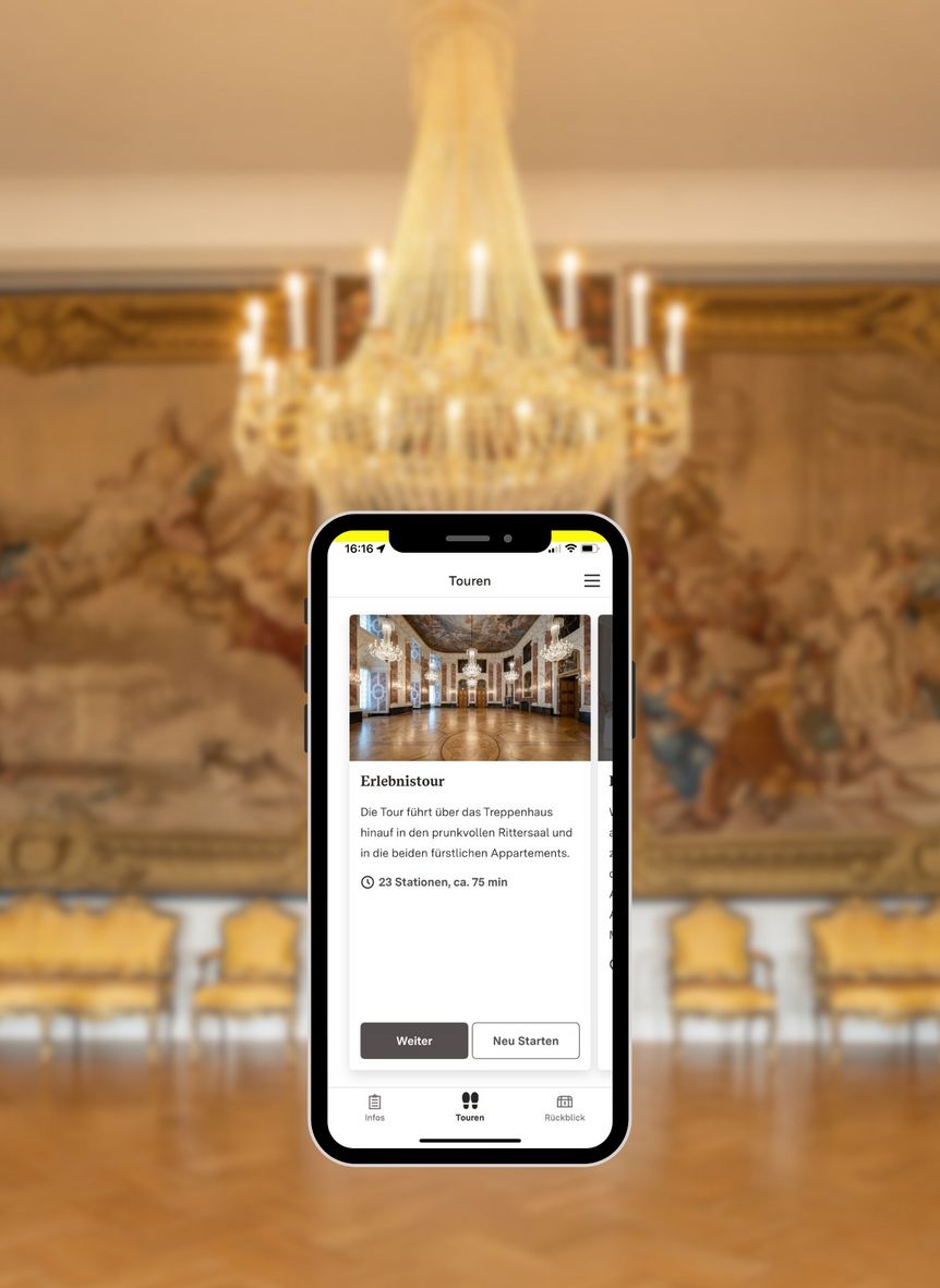 Barockschloss Mannheim, Startseite der Erlebnistour