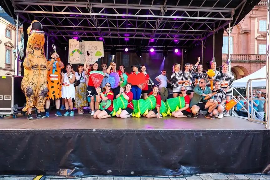 Barockschloss Mannheim, Event, BAUHAUS Firmenlauf, Bühne