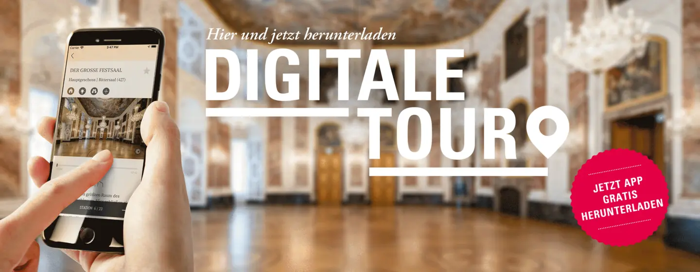 Barockschloss Mannheim, Werbebanner zur App „Monument BW“ 
